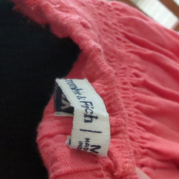 🍋✨ ♥️buy Now Only Abercrombie pink linen midi dress size M - Picture 6 of 8